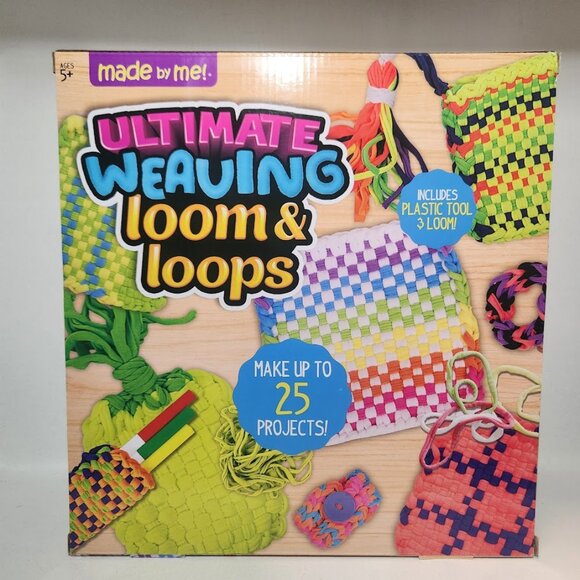 NEW Weaving Loom 378 Craft Loops + 1 Weaving Loom with Tool Potholder craft kit - Picture 2 of 16